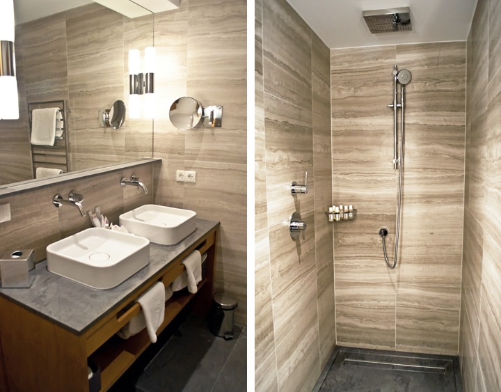 Bathroom at the Valluga Hotel St Anton
