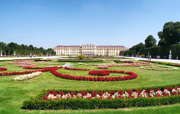 The Schönbrunn Palace in Vienna, Austria