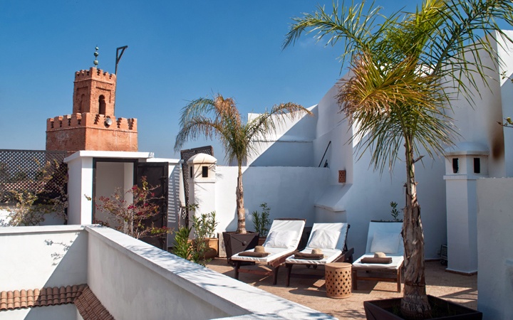 Roof terrace at Riad Capaldi, Marrakech