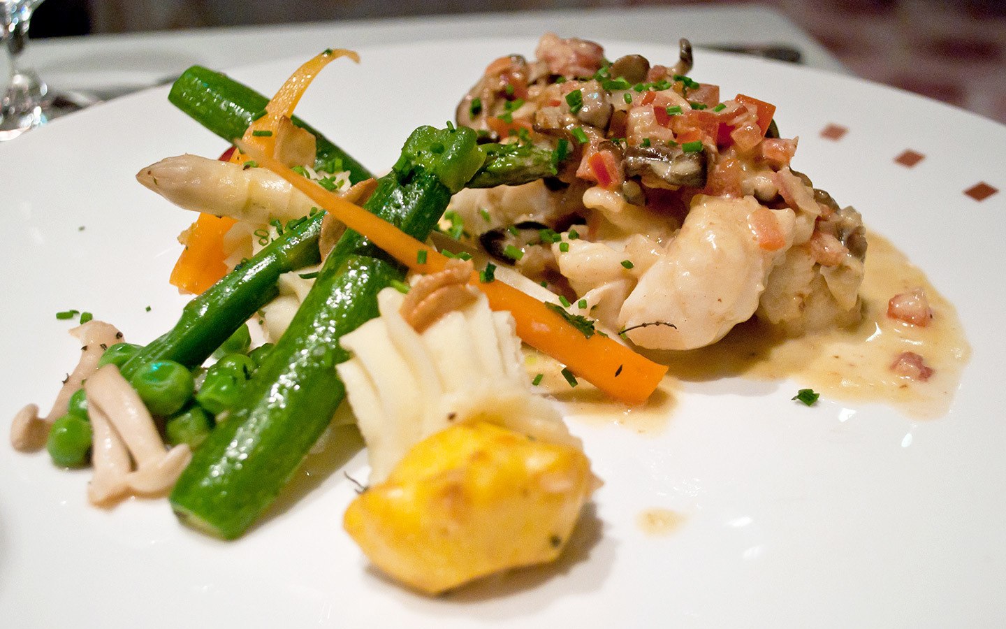 Dining at Murano speciality restaurant on board Celebrity Equinox