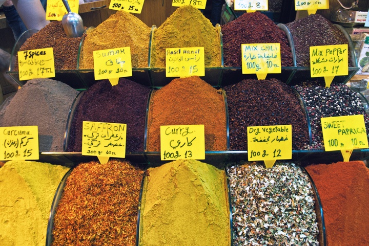 Spices in the Grand Bazaar, Istanbul