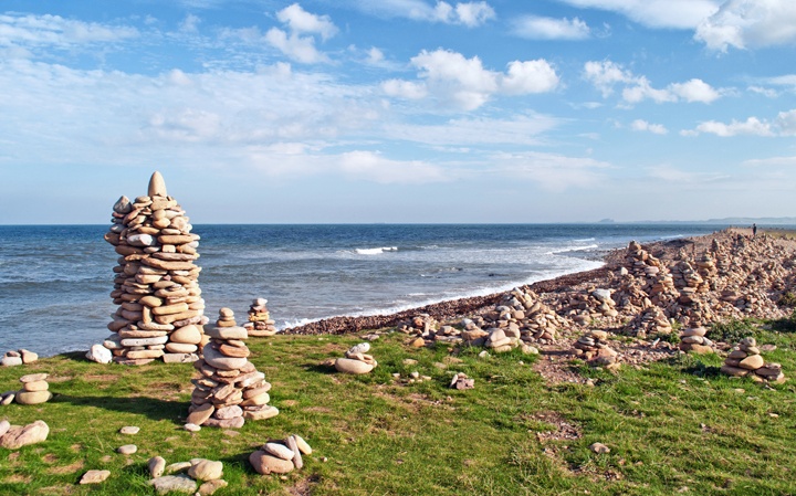 Lindisfarne Island in Northumberland