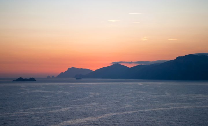 Amalfi Coast sunset