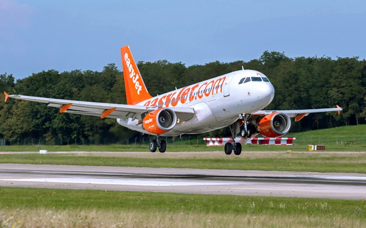 Easyjet plane taking off