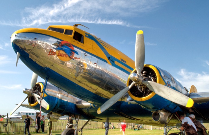 Vintage plane at Goodwood Revival