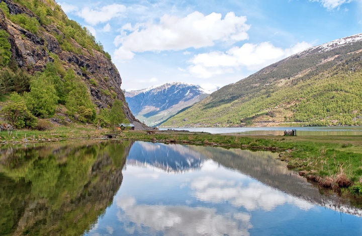 Fjord reflections in Norway