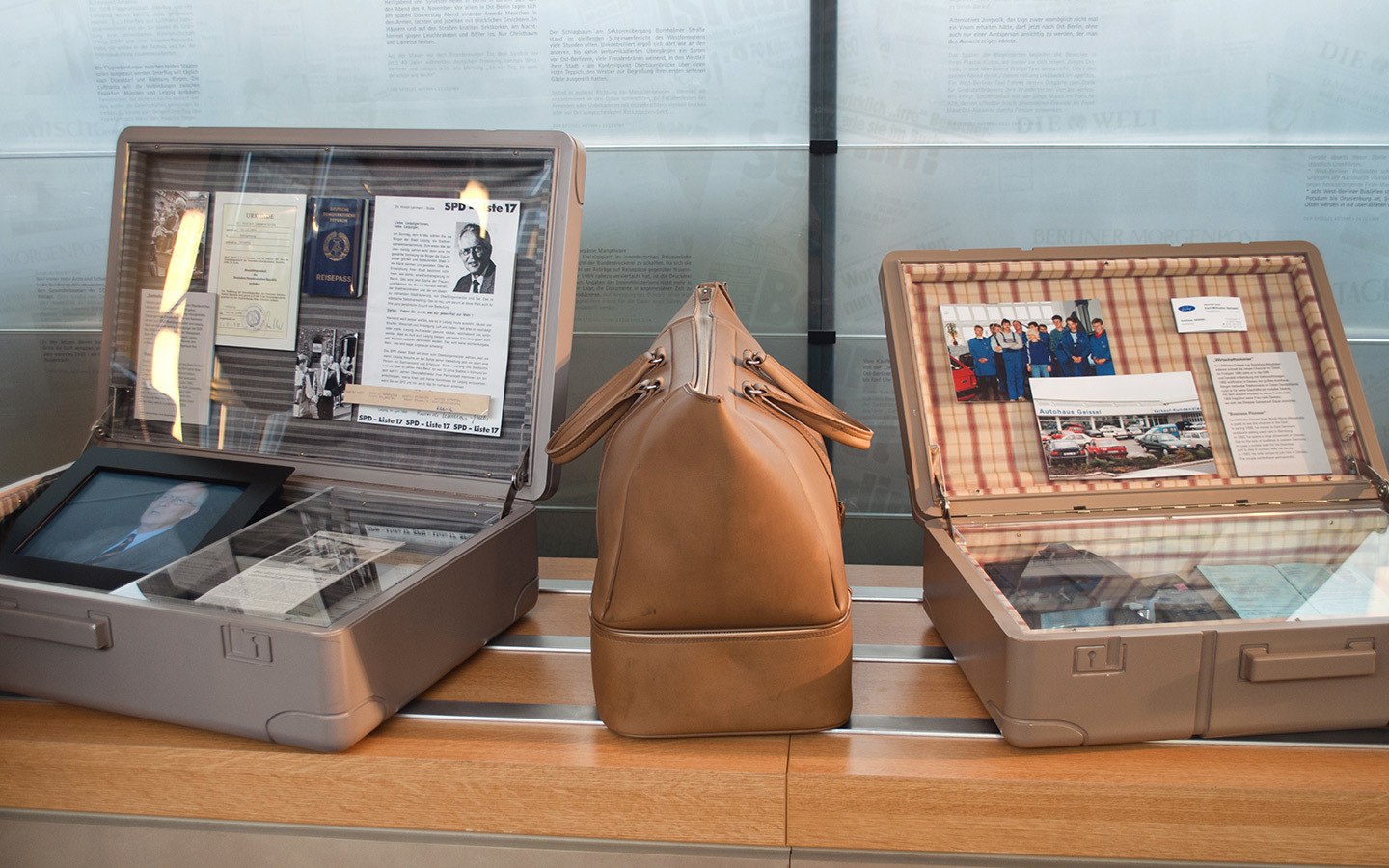 Exhibits in the Palace of Tears museum