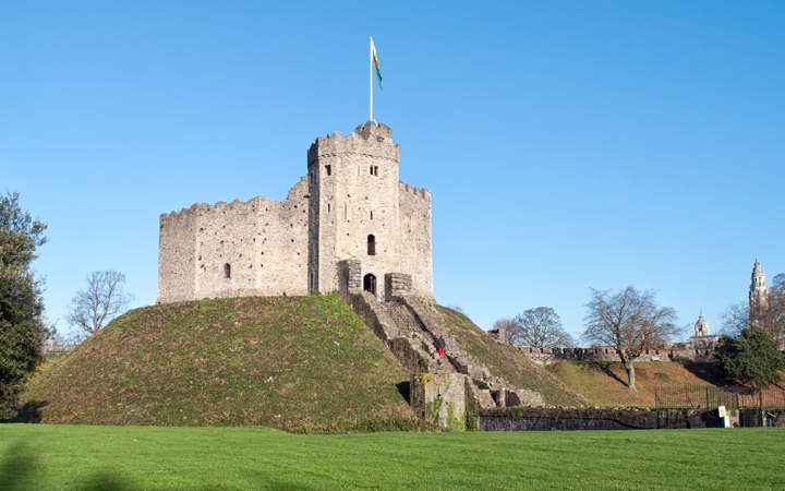 Cardiff Castle in Wales