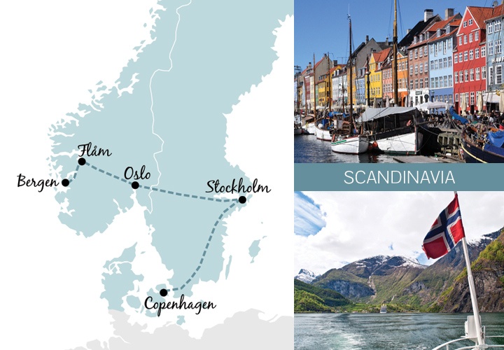 A one-week rail trip itinerary in Scandinavia