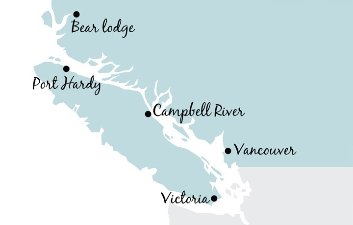 British Columbia map, Canada