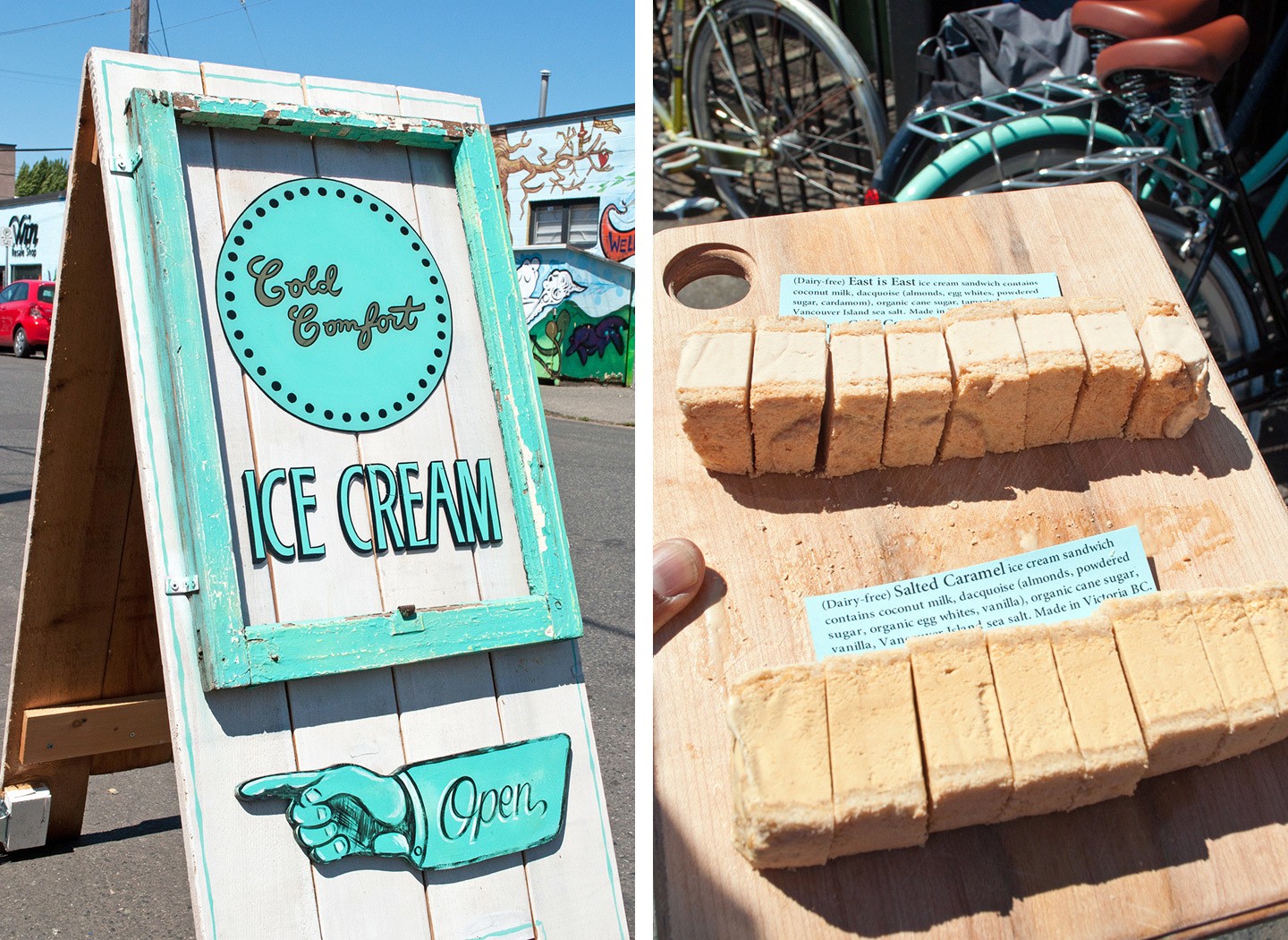 Cold Comfort ice cream in Victoria, British Columbia, Canada