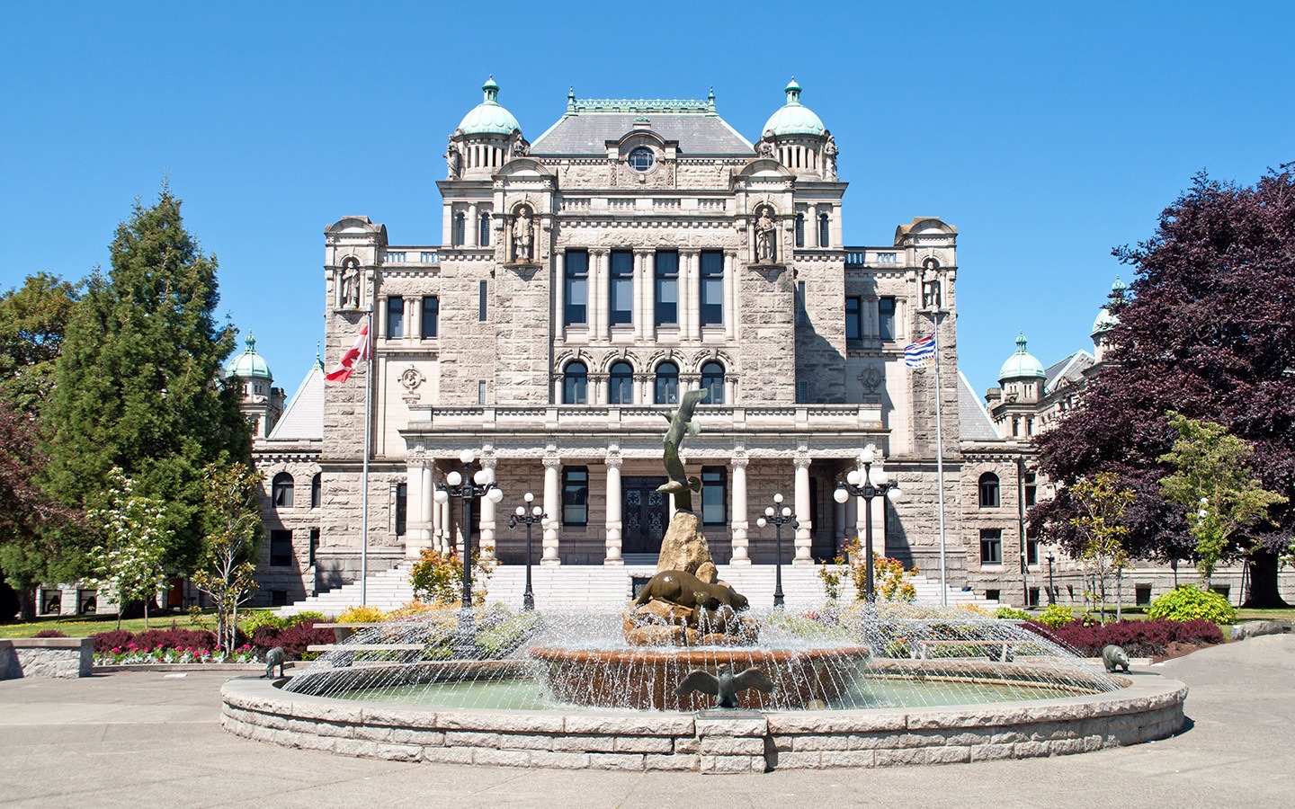 The BC legislature building, British Columbia, Canada