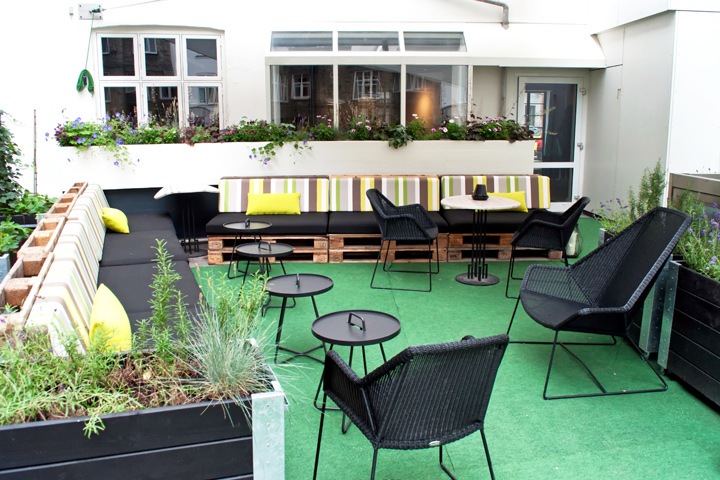 Garden at the Absalon Hotel in Copenhagen