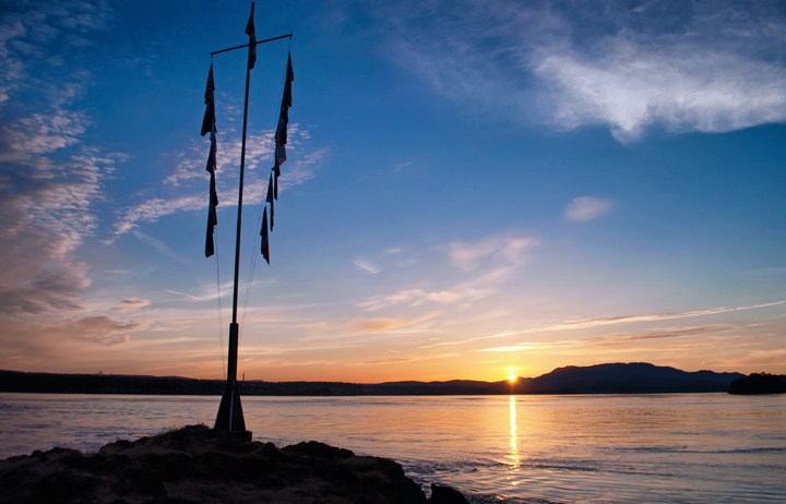 April Point sunset