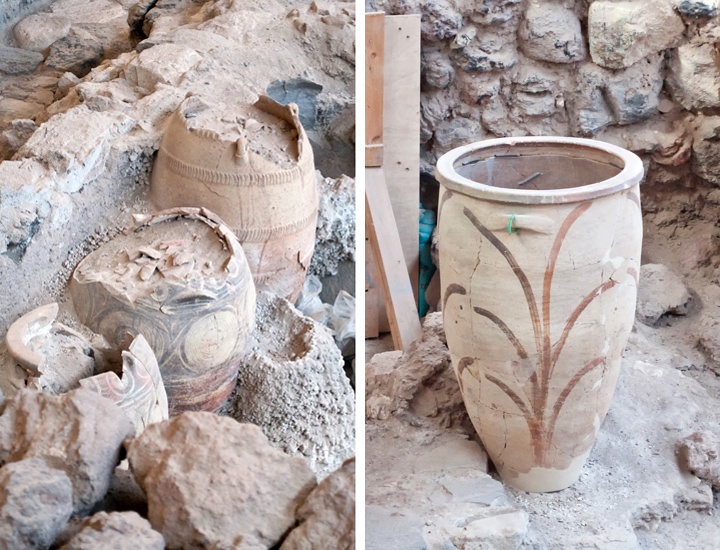 Pots at Akrotiri