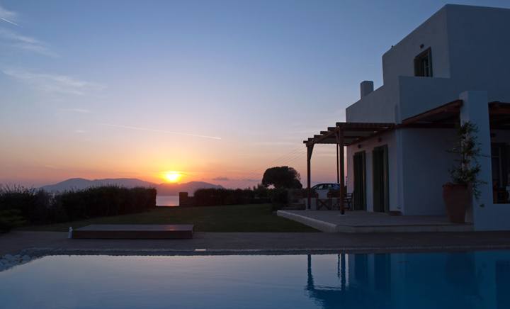 Villa sunset