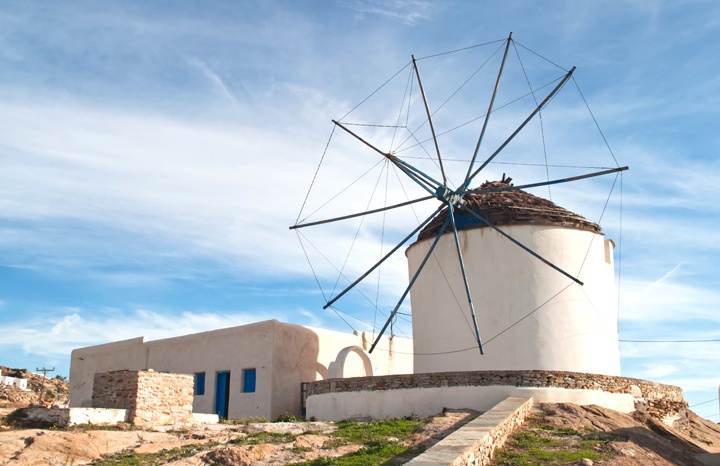 Chora windmill, Ios Greece