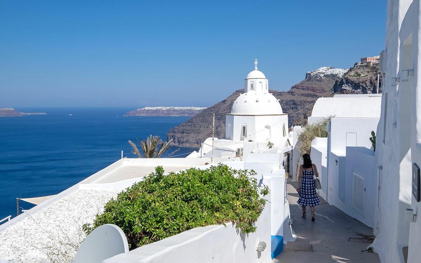 Backstreets of Fira, Santorini