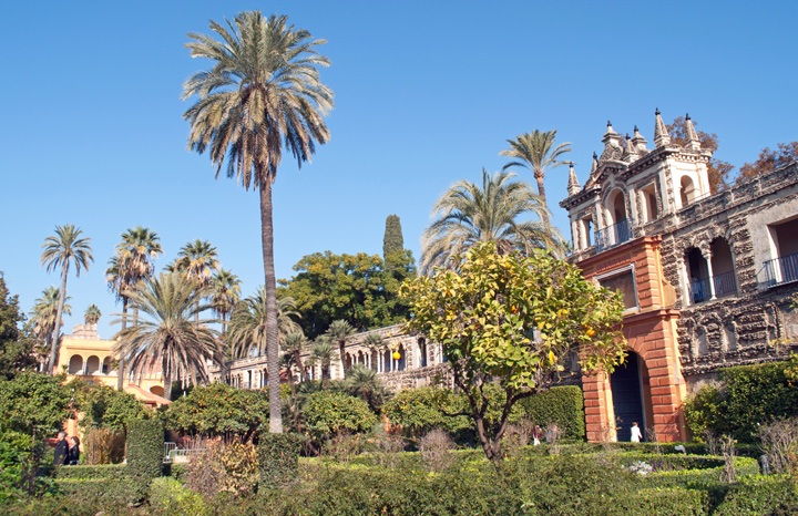 Gardens at the Real Alcazar, Seville