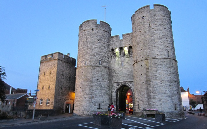 The Westgate Tower at dusk