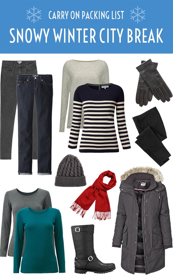 cold weather winter packing checklist