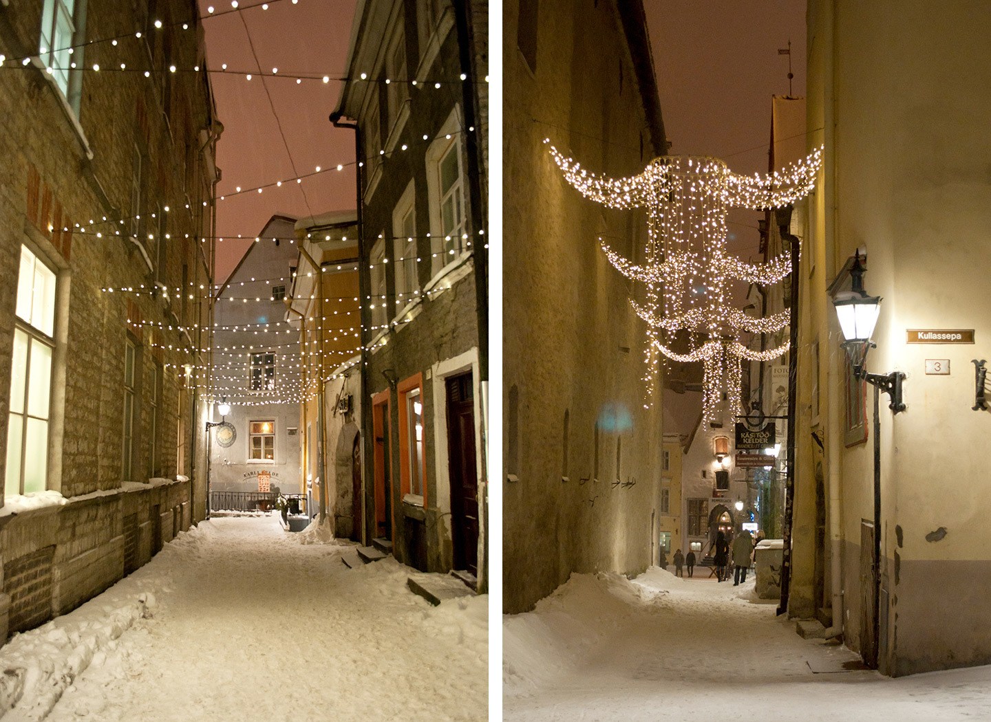 Christmas lights in Tallinn