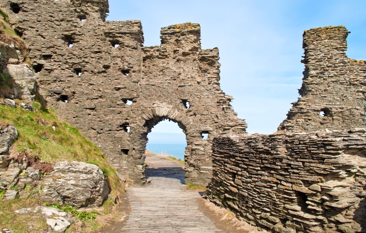 Tintagel Castle in Cornwall