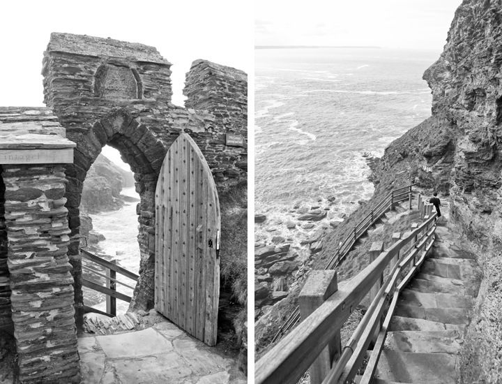 The entrance to Tintagel Castle