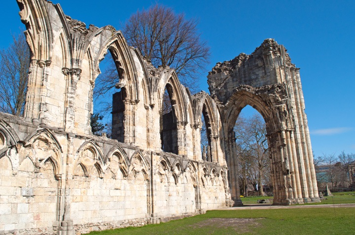 The remains of York's Abbey