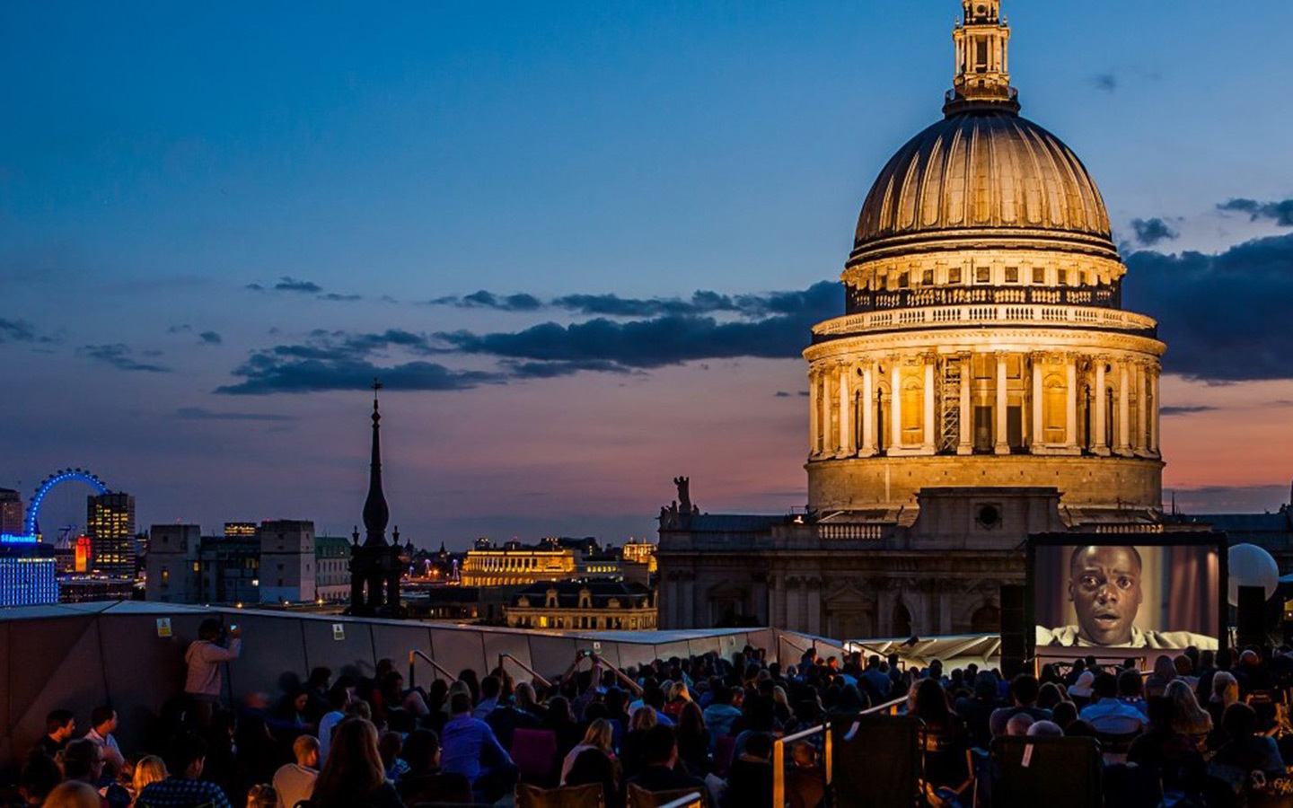 Ourdoor rooftop cinema London