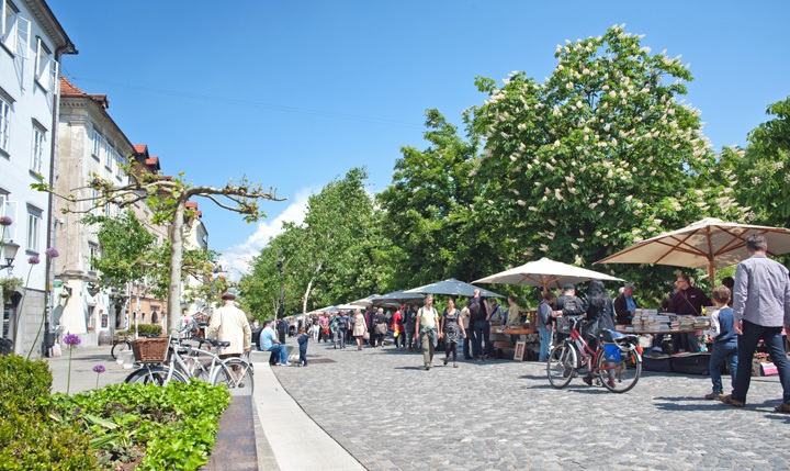 Ljubljana riverside market