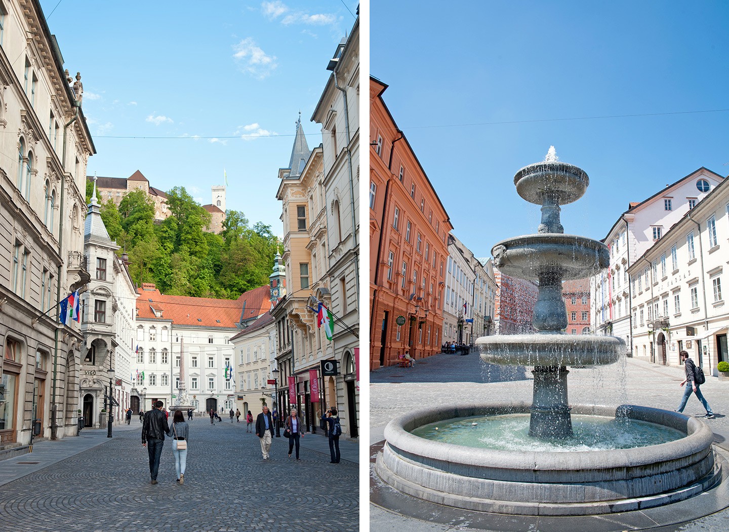 The historic centre of Ljubljana, Slovenia