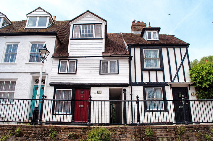 Wooden-fronted houses in Hastings