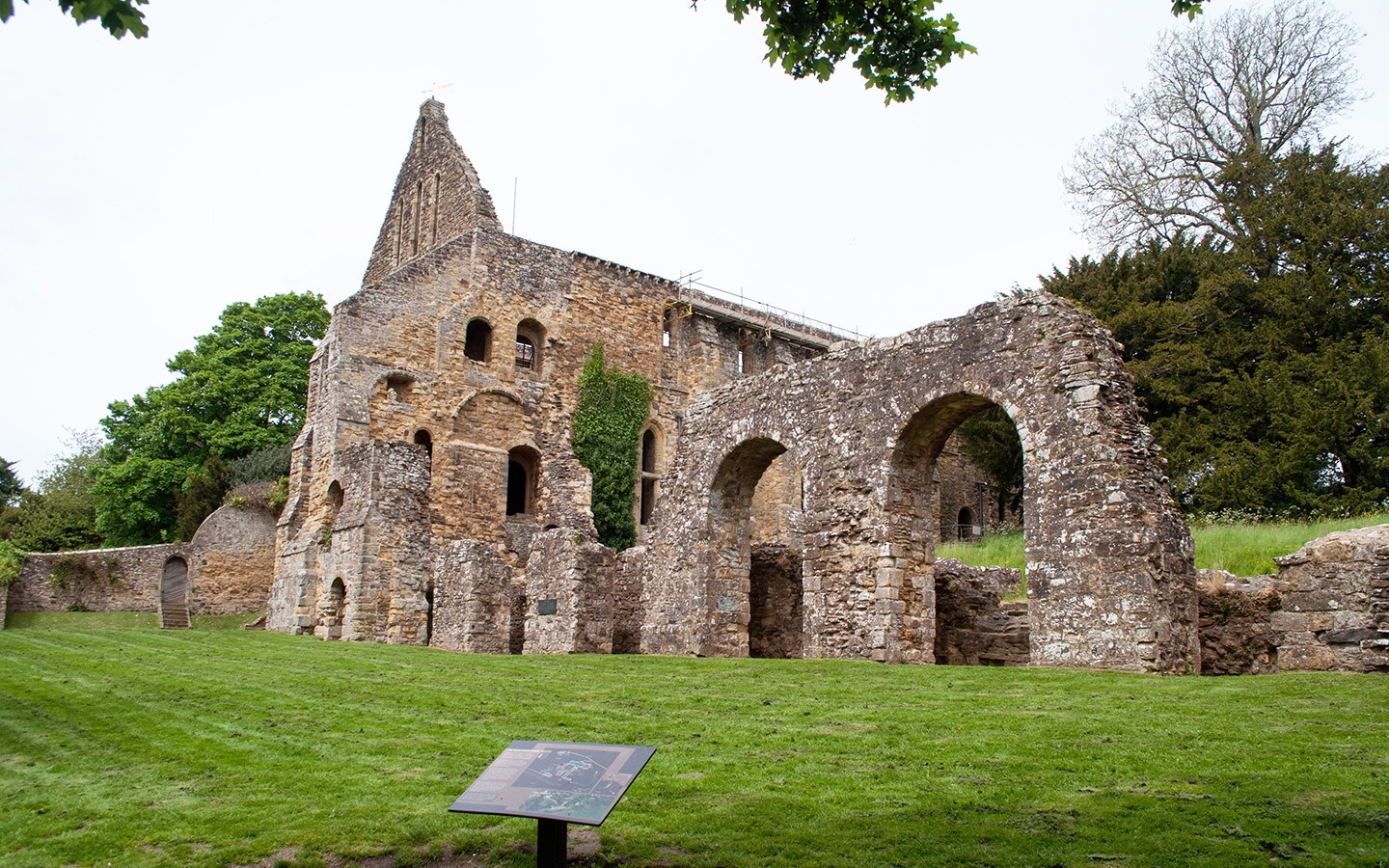 The ruins of Battle Abbey, Sussex