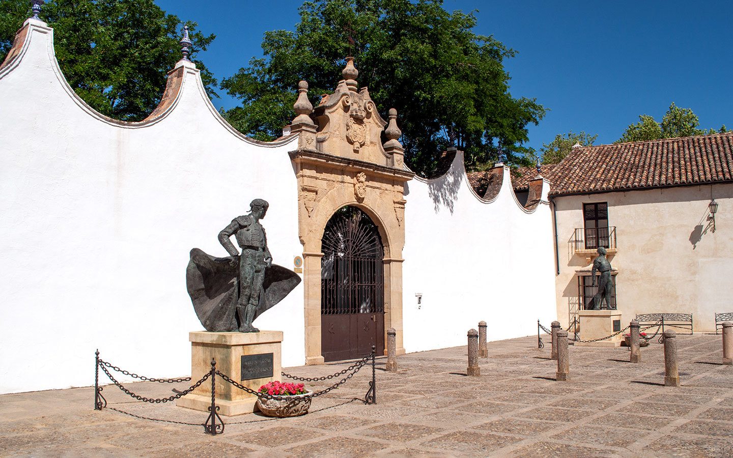 Statue of bullfighter Antonio Ordoñez at the Plaza del Toros