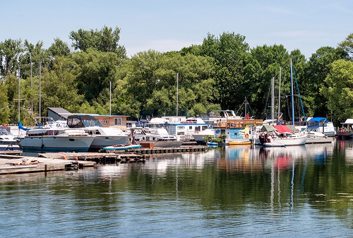 Toronto Islands boats