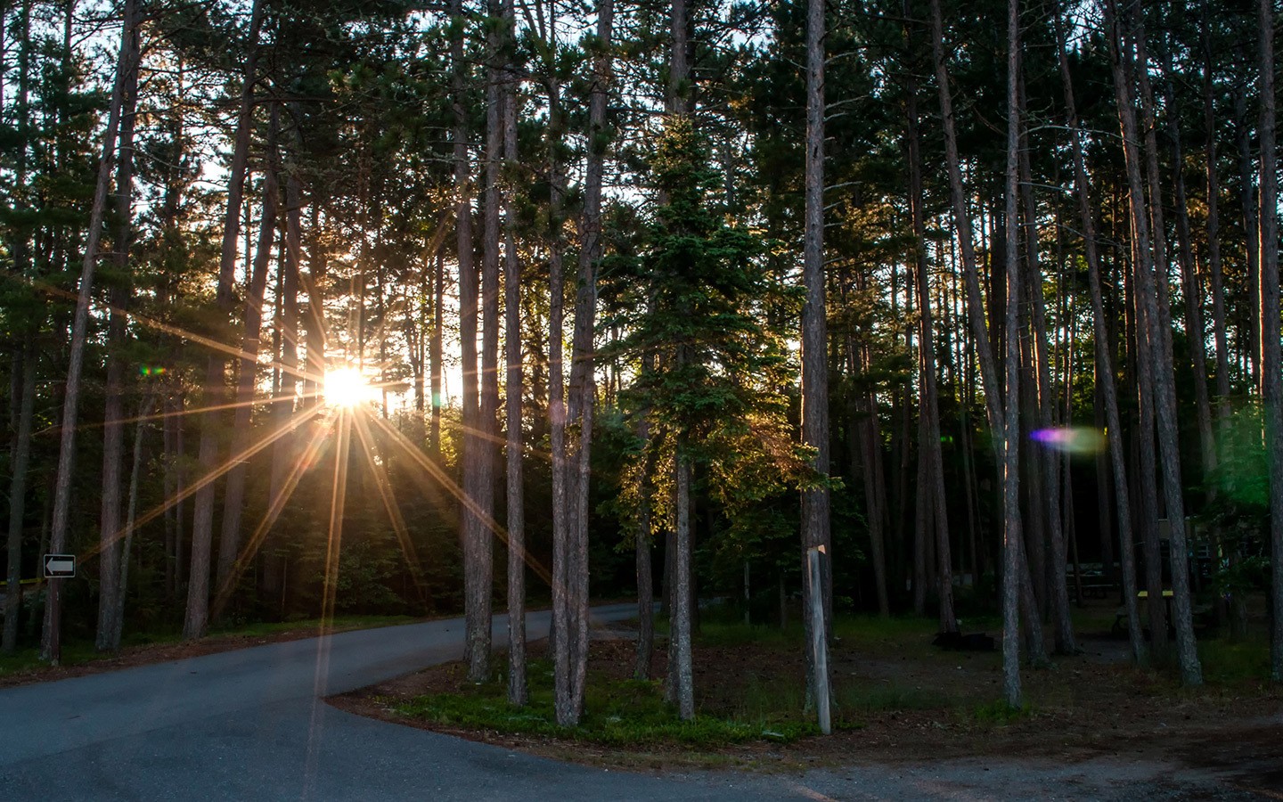 Dusk at our campsite on Lake Superior