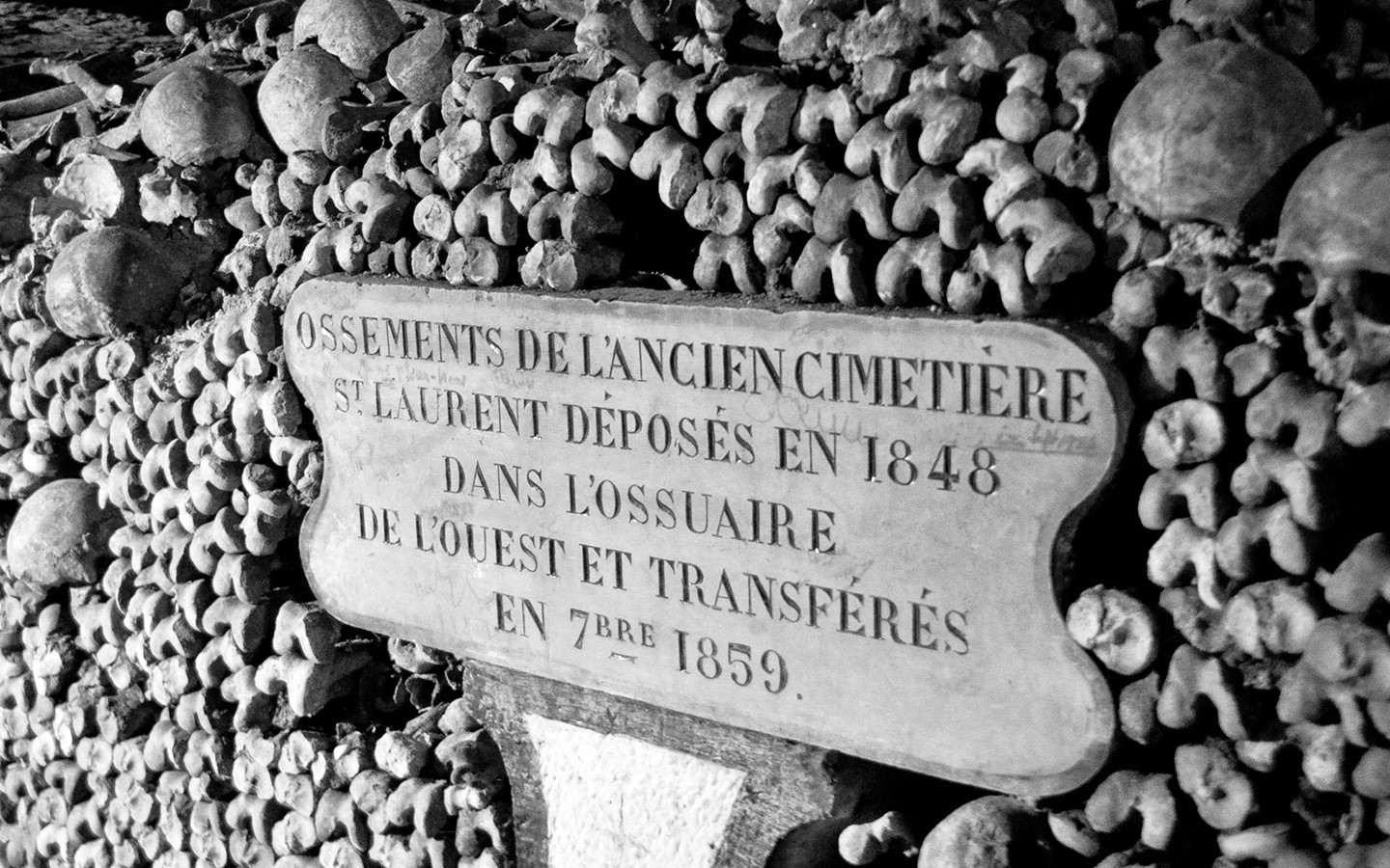 The Paris catacombs