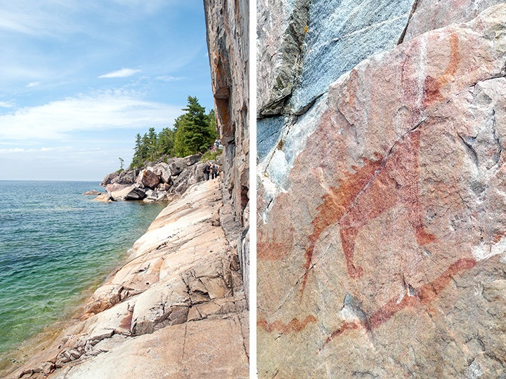 Agawa Rock Pictographs, Lake Superior, Ontario