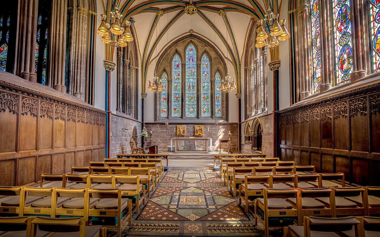 The interior of Chester Cathedral