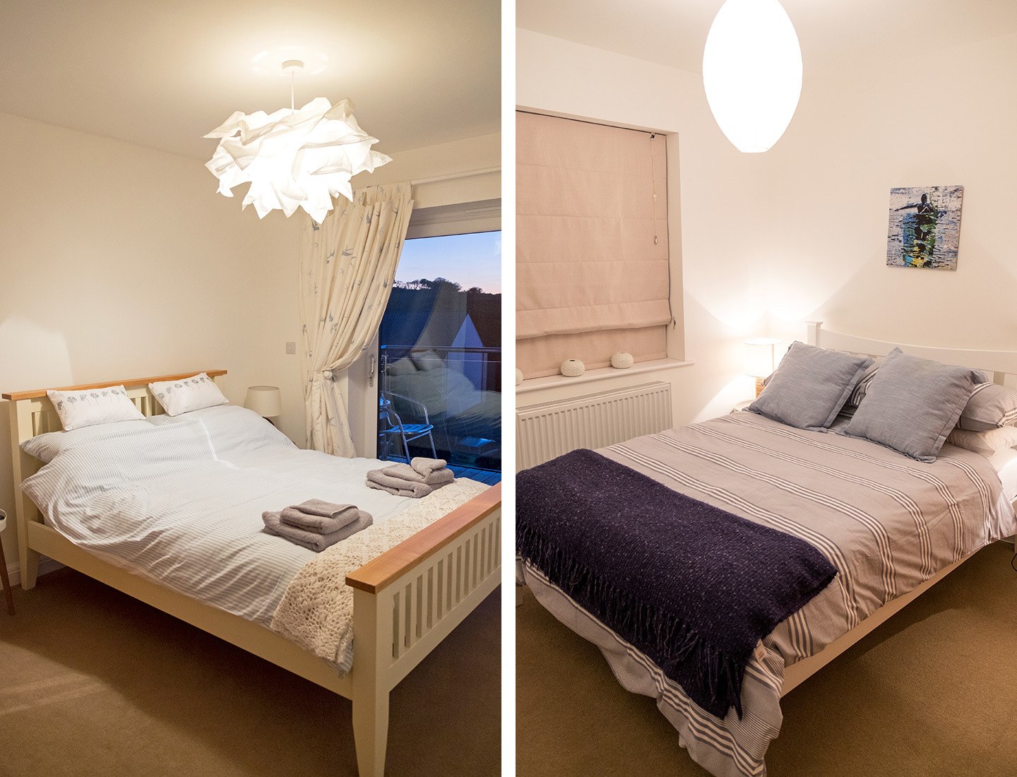 Bedroom in Chy Braya in Falmouth, Cornwall