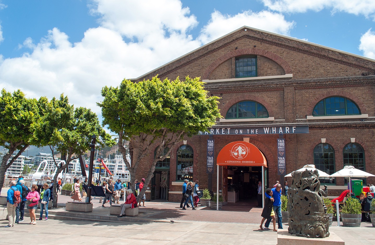 Market on the Wharf at the V&A Waterfront in Cape Town