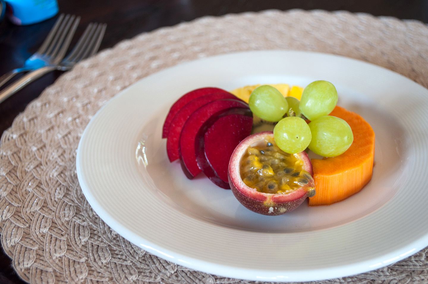 Fruit platter at Naldei Bushcamp