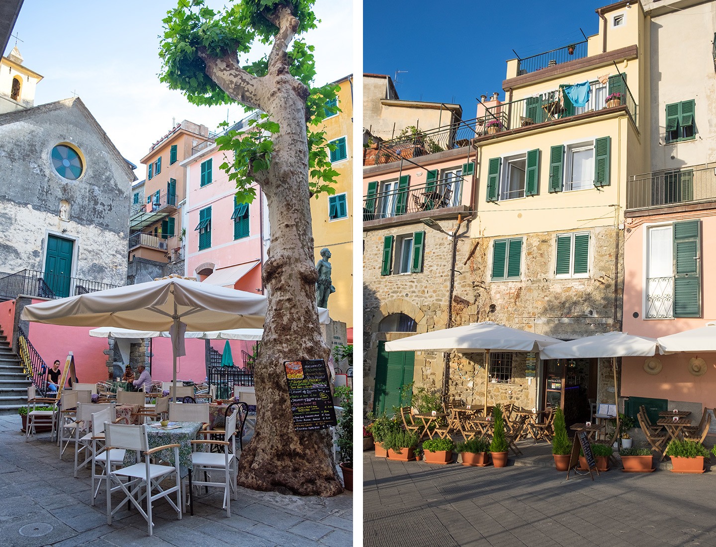 Quiet backstreets in the Cinque Terre