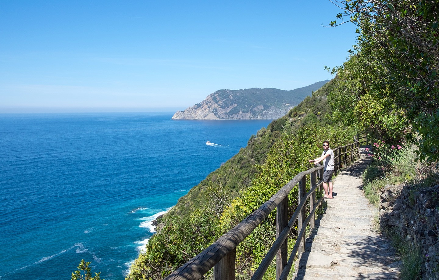 On the coast path through the Cinque Terre