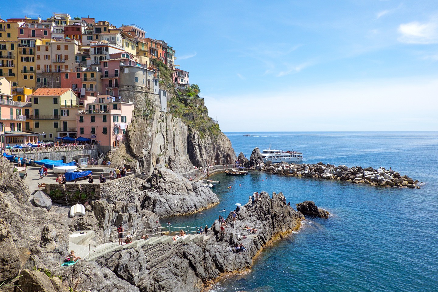 Manarola's harbour in the Cinque Terre