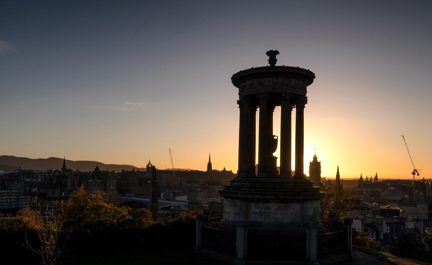 Sunset at Calton Hill, Edinburgh