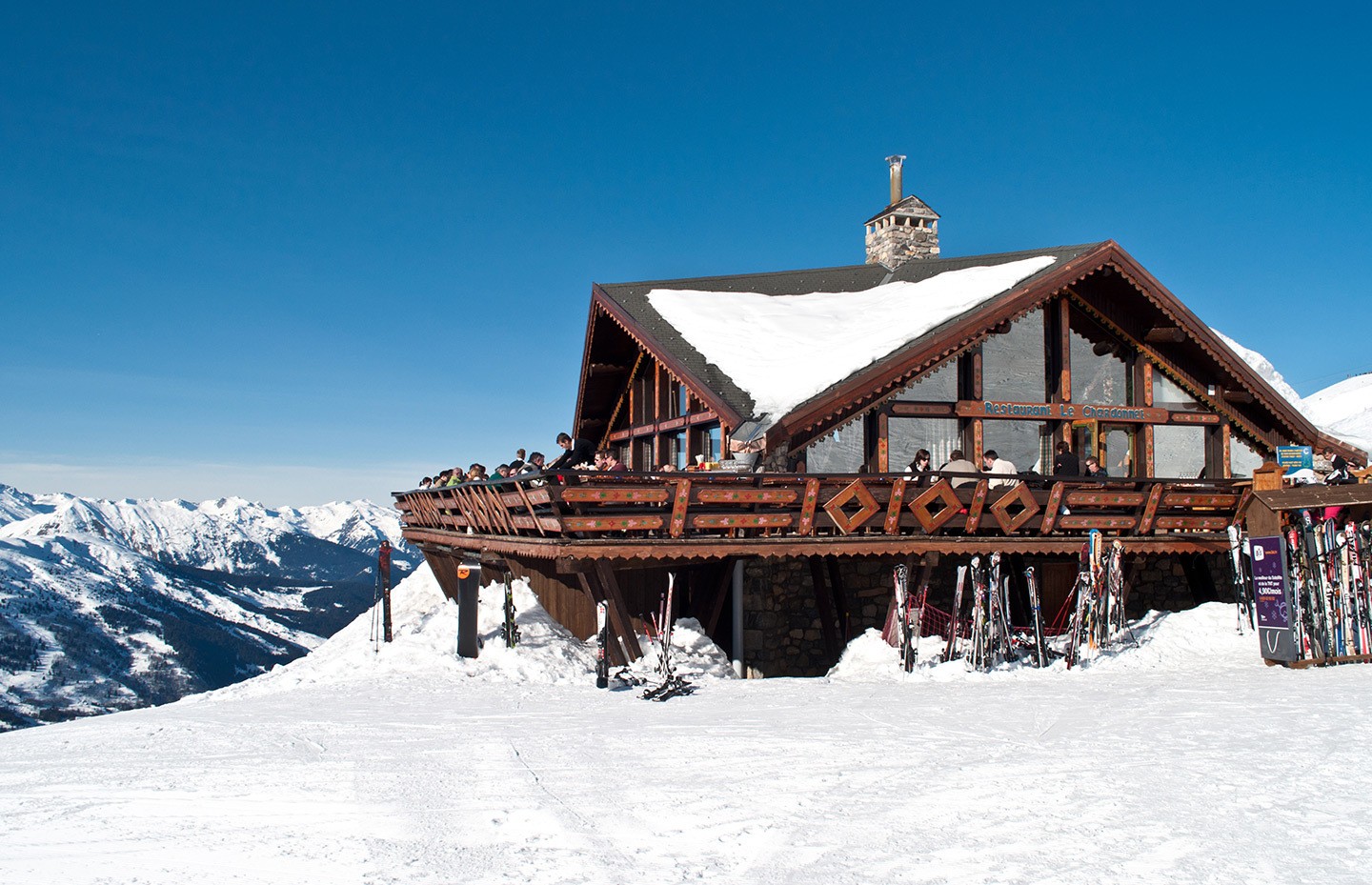 Lunch on the slopes, Meribel-Mottaret