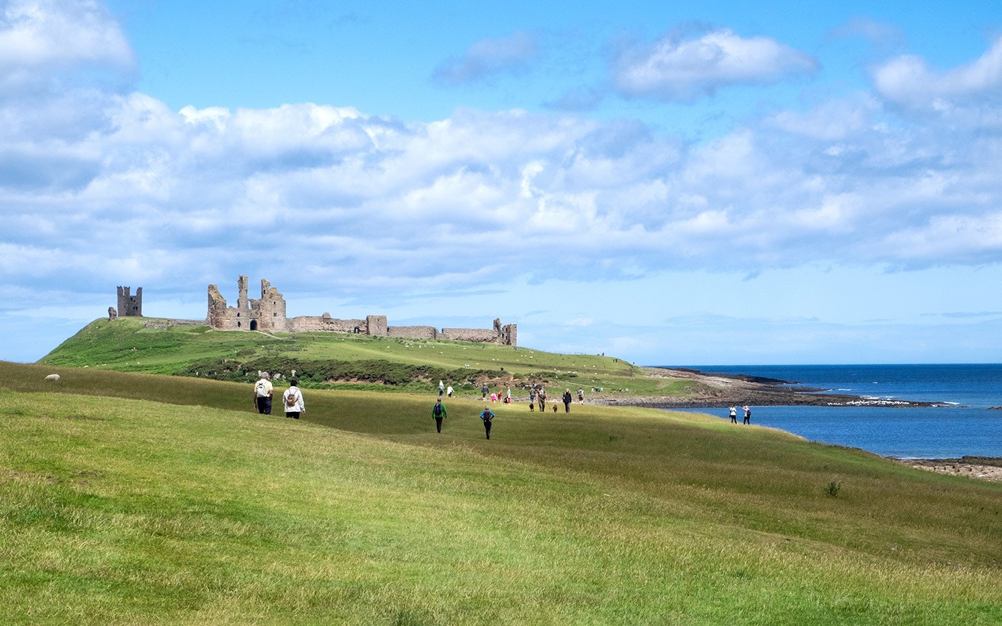 Dunstanburgh Castle in Northumberland