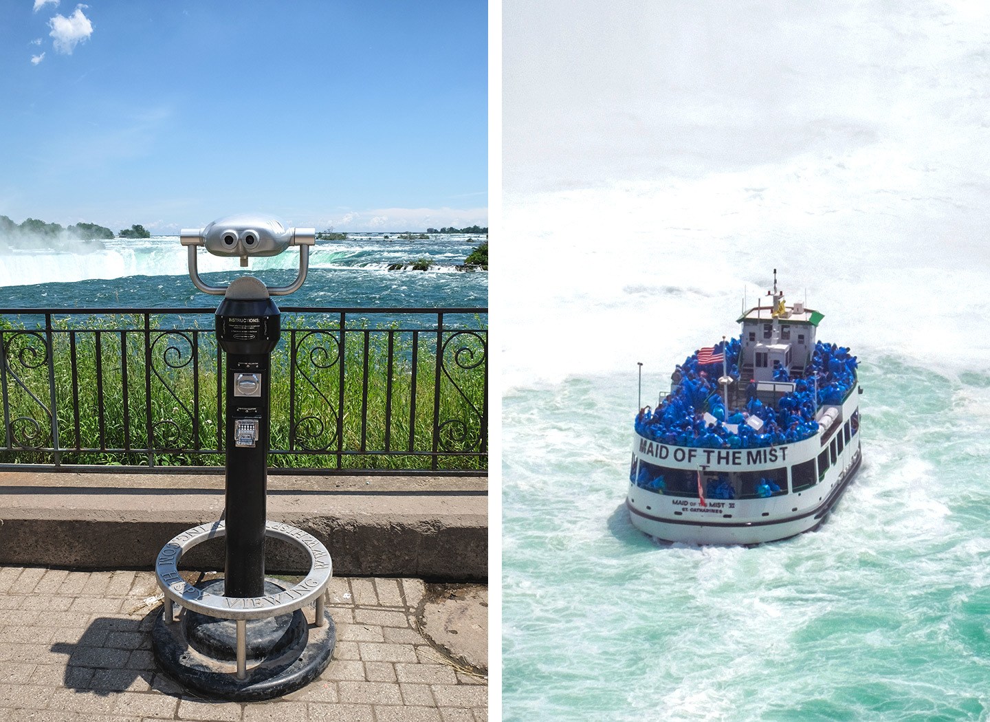 Niagara Falls views and boats, Ontario